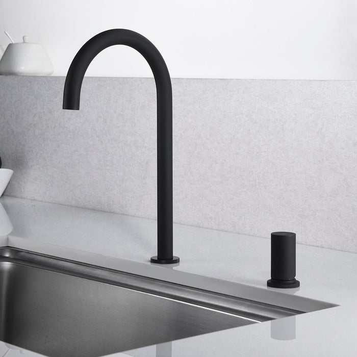 IMEX GCM001/NG MANACOR Grifo de Cocina Negro Mate