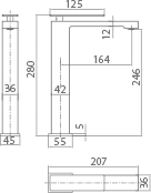 IMEX BDP048-3ORC PISA Monomando Lavabo Alto Oro Rosa Cepillado