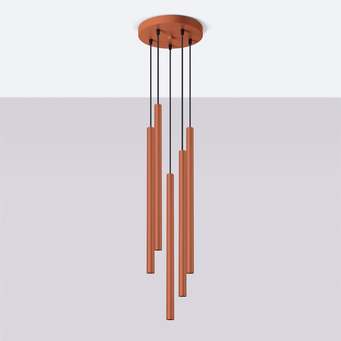SOLLUX SL.1528 Lámpara colgante PASTELO 5P rojo ocre ocre rojo