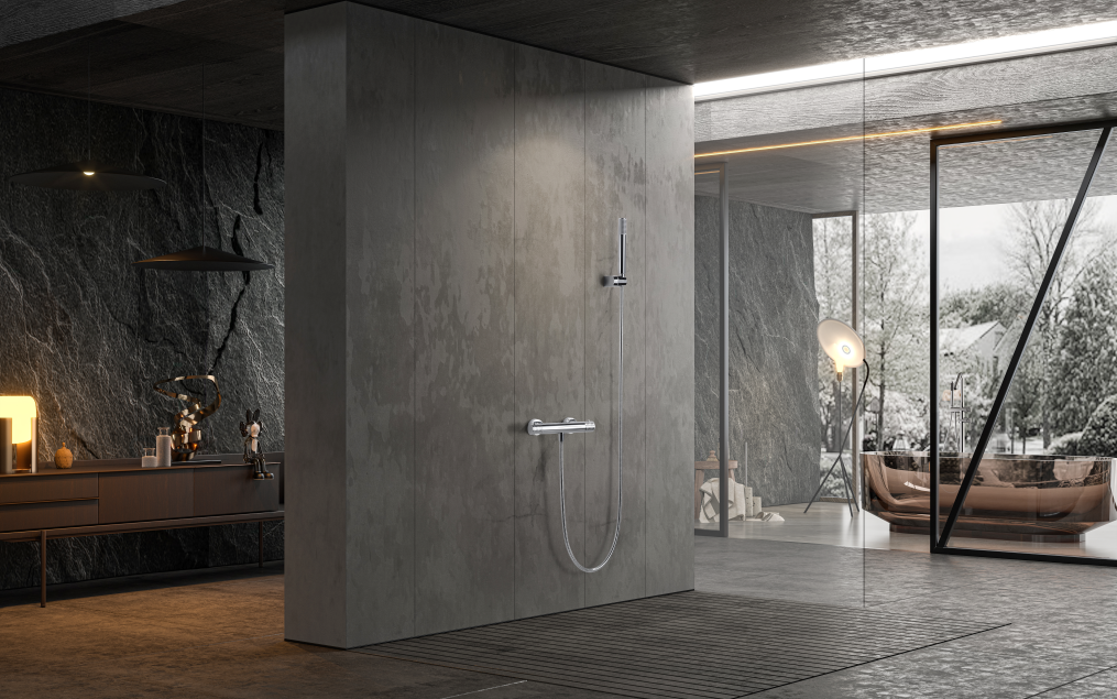 IMEX BTG053-5 GÉNOVA Kit Ducha Termostático Cromo