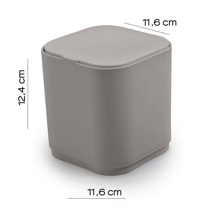 GEDY 63086600300 SEVENTY Papelera De Mesa Con tapa Beige