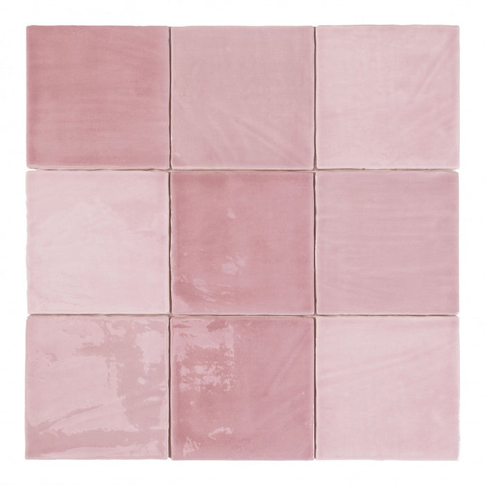 DUNE 188246N TABARCA Azulejo Rosa 15x15 cm