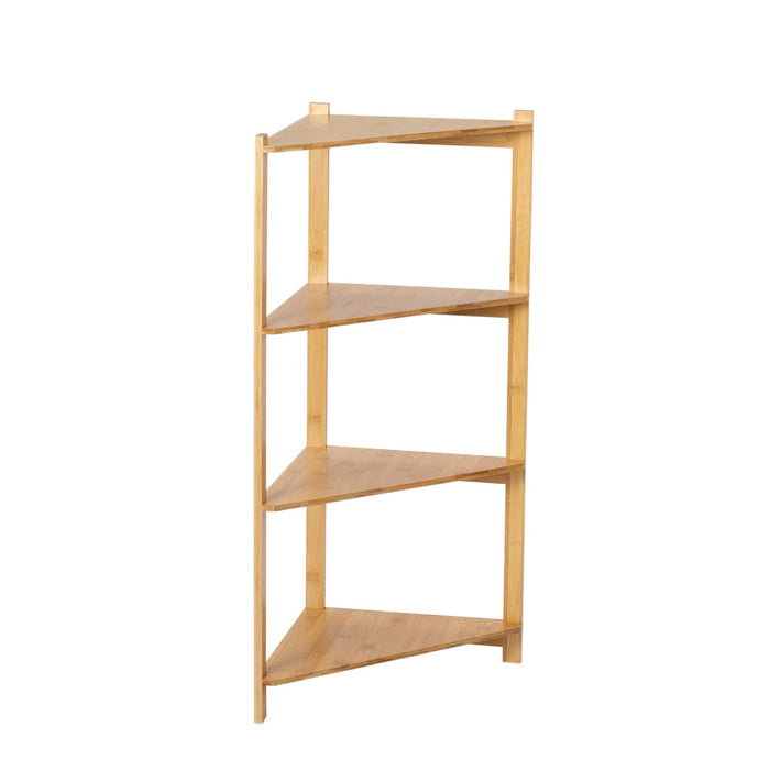 ANDREA HOUSE BA72004 Estantería rinconera de bambú beige nórdica