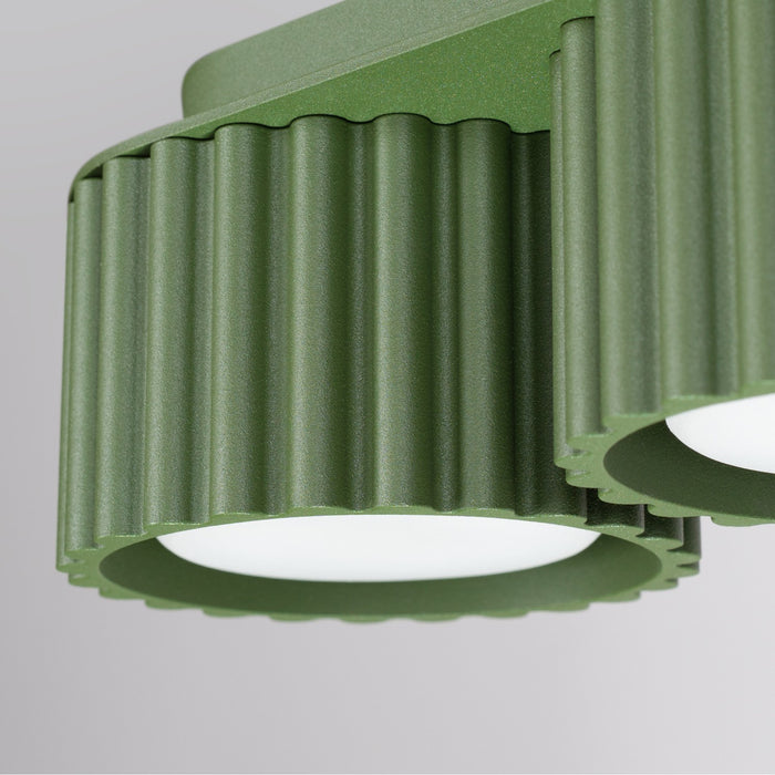 SOLLUX SL.2631 Plafón AURA 3 verde oliva Gx53