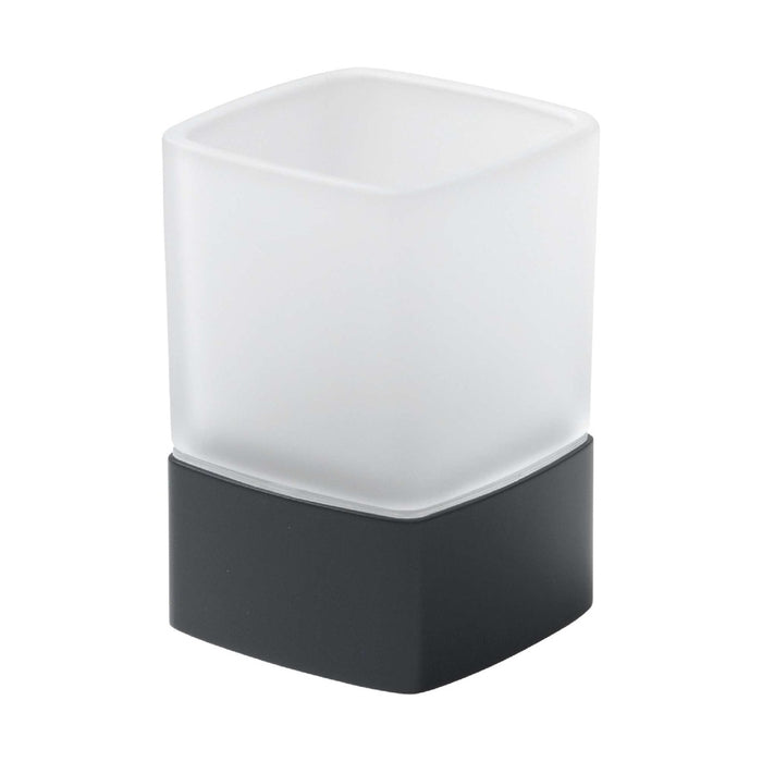 GEDY 54981400000 Matte Black Tabletop Toothbrush Holder