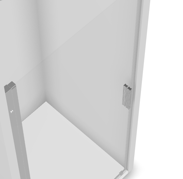 PROFILTEK HP310 HADA PLUS Mampara Abatible Plata Brillo Transparente