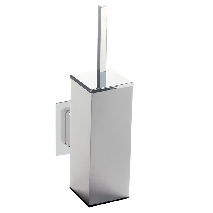 BELTRAN 73354 COMPLEMENTOS Escobillero Cuadrado Colgar En Pared Cromo Adhesivo