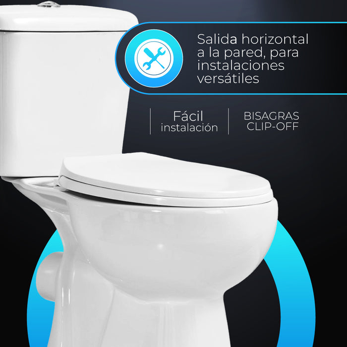 BATHME GADIR Inodoro Completo Salida Pared Blanco