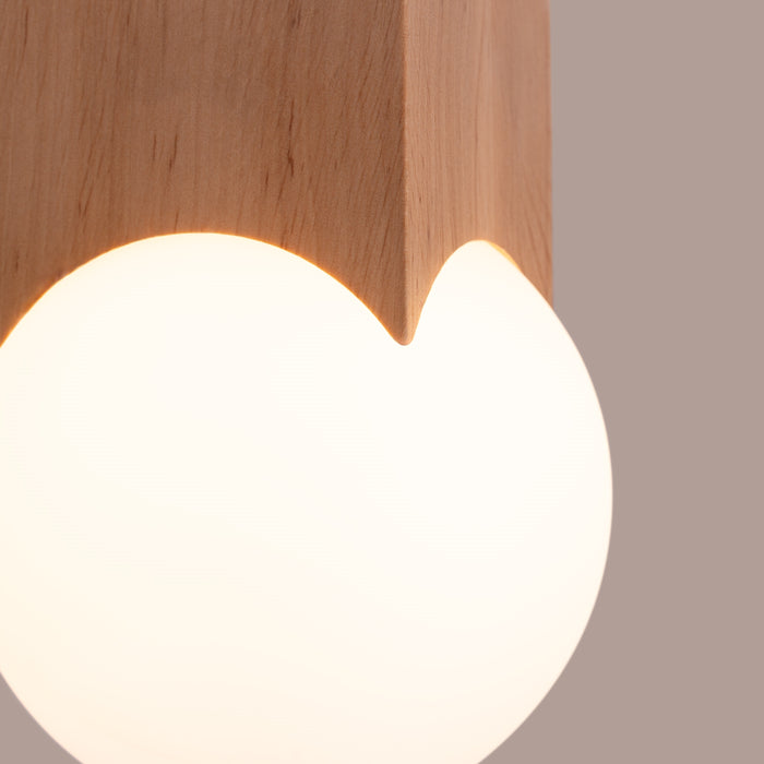 SOLLUX SL.1407 Lámpara de techo SOLIS madera natural madera natural/blanco
