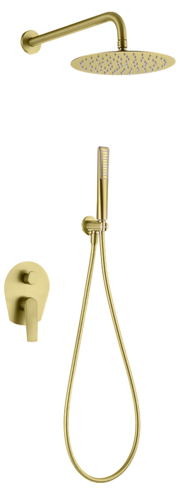 IMEX GPD055/OC DELOS Conjunto Ducha Monomando Empotrado Oro Cepillado