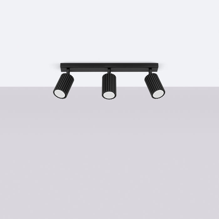 SOLLUX SL.1581 KARBON Lámpara De Techo 3l Negra