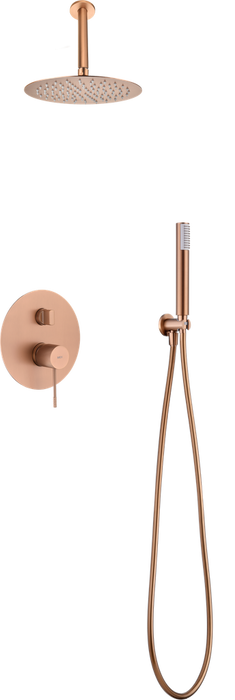 IMEX GPQ038/ORC TOP Rose Gold Brushed Built-in Single-lever Shower Set