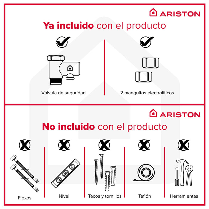 ARISTON 3632412 FAST RX ONM Calentador a Gas Atmosférico Instantáneo 11 Litros/Min Gas Natural Clase Energética A