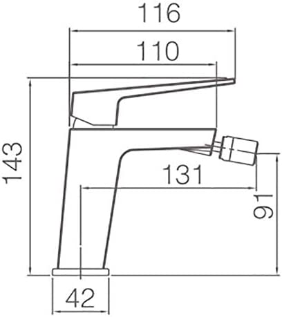 IMEX BDAR025-2BL ART Matte White Bidet Faucet