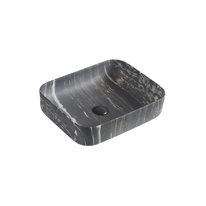 BhD 7056 DALLAS Lavabo Rectangular Sobre Encimera Mármol Negro