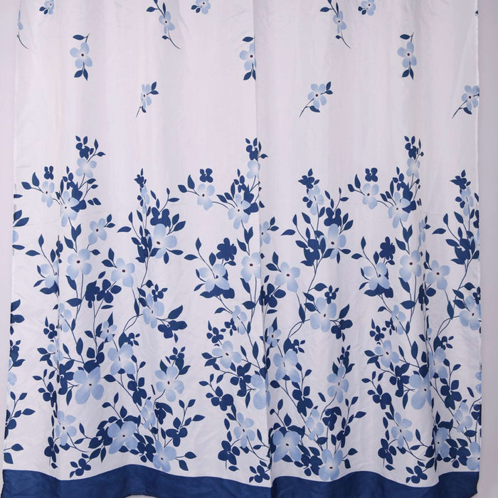GEDY TTE13641200 LULET Cortina de Ducha Blanco y Azul