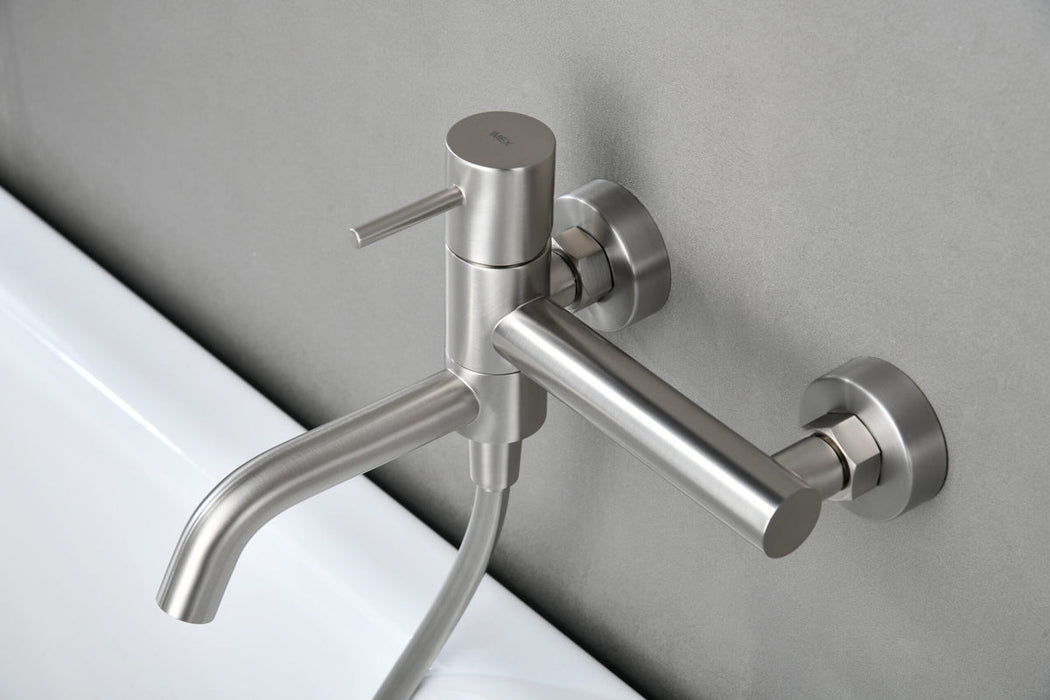 IMEX BDM039-4NQ MONZA Single-lever Bath/Shower Faucet Brushed Nickel Color
