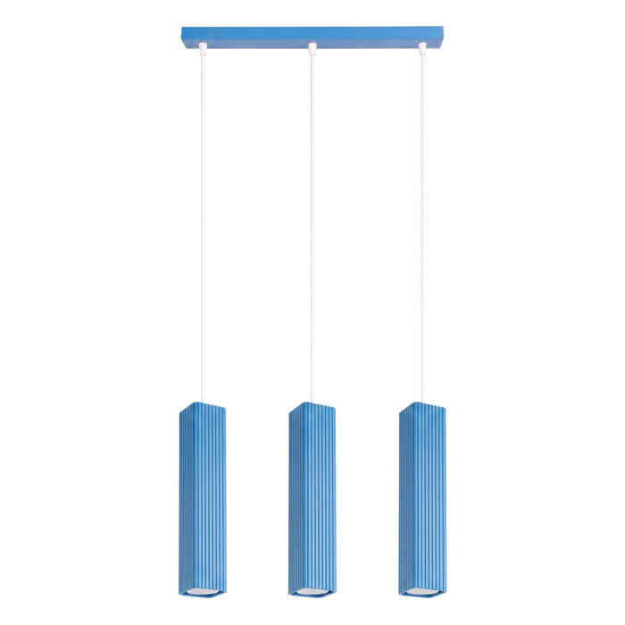 SOLLUX SL.3296 Lámpara Colgante Rayo 3L Azul Celeste