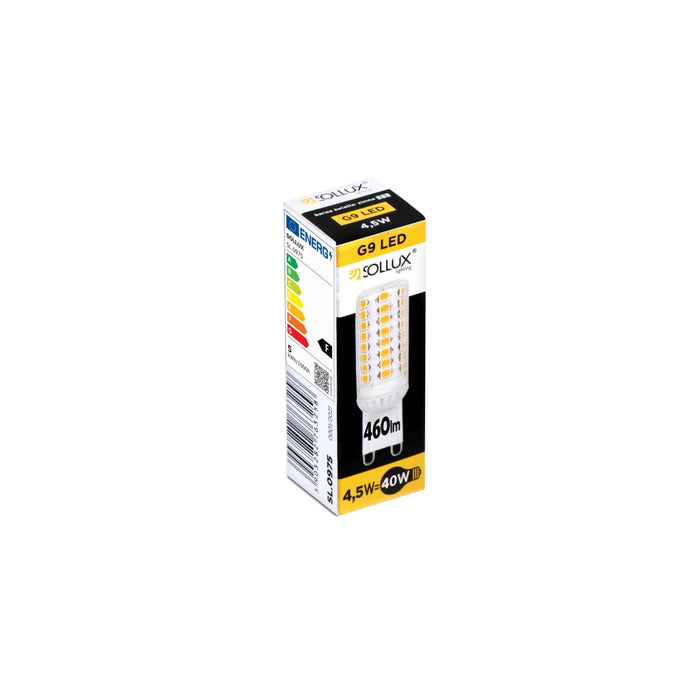SOLLUX SL.1365 Bombilla LED G9 4000K 4,5W 460lm