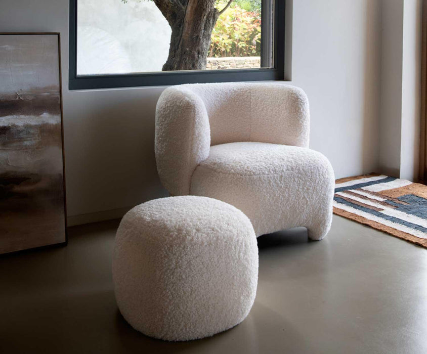 ANDREA HOUSE MU74088 Butaca Dana Borreguito 81x81x71 cm