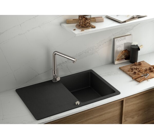 GENEBRE FRV61208 44 TAU Grifo Monomando Fregadero Caño Extraíble Acabado Inox