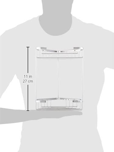 GEDY 24811300900 Angular Shower Rod Soap Dish