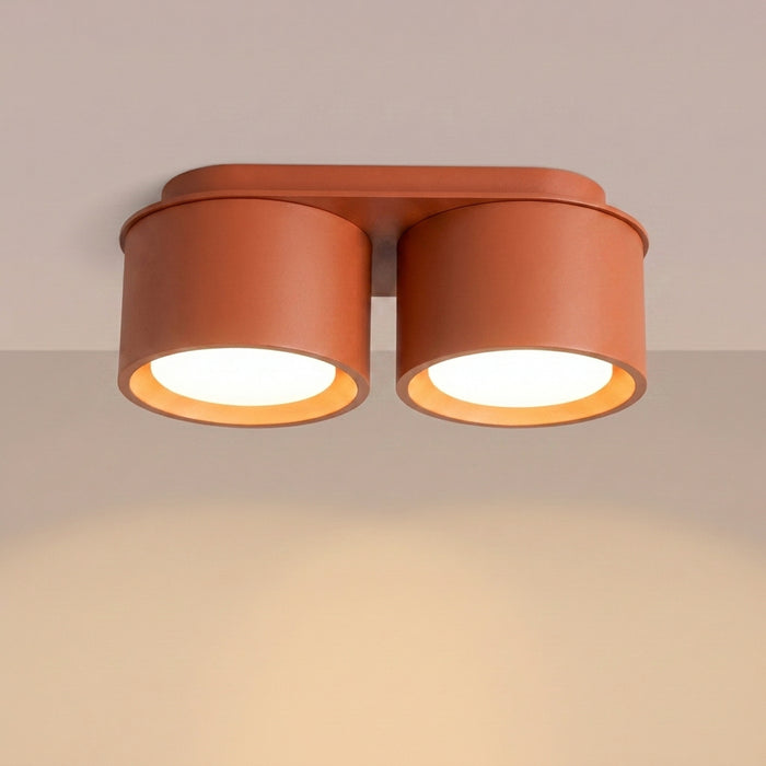 SOLLUX SL.2451 Plafón MODO 2 ocre rojo Gx53