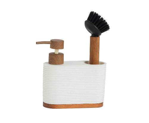 ANDREA HOUSE CC73048 Dispensador Poli/Acacia Blanco