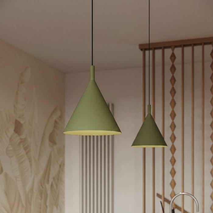 SOLLUX SL.2525 Lámpara colgante NOX 25 verde oliva