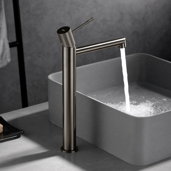 IMEX BDD038-3NQ LINE Tall Sink Faucet Brushed Nickel