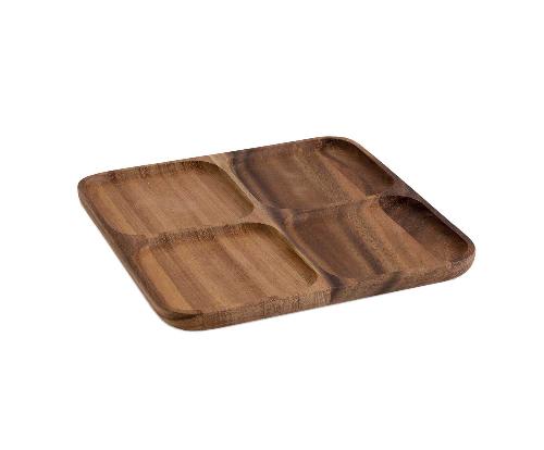 ANDREA HOUSE CC24013 Bandeja Aperitivo Acacia 25X25X2 Cm