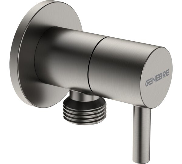 GENEBRE 3110 04 52 Válvula De Escuadra Redonda 1/2"x1/2" Acero Cepillado