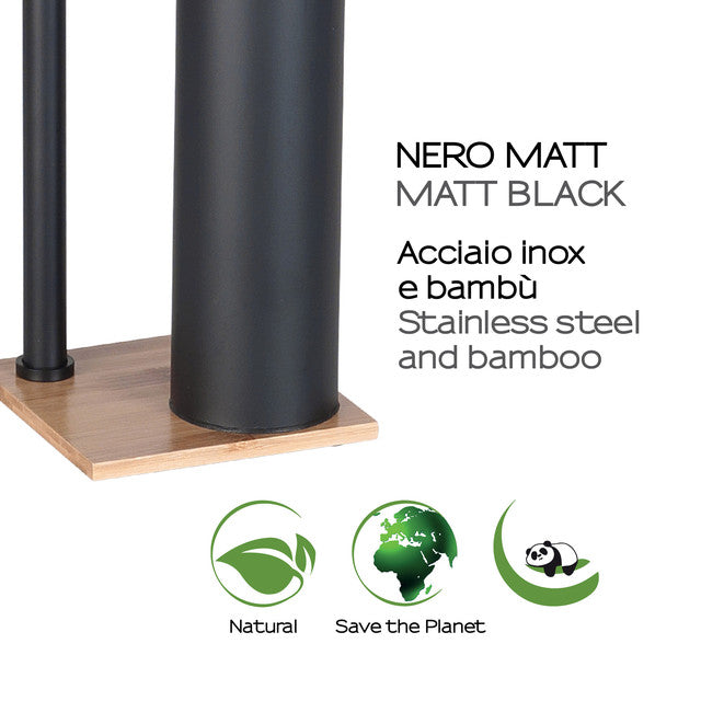 GEDY TR324100000 TRILLY Columna de Pie Natural-Negro Mate