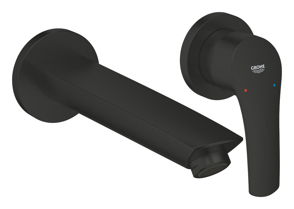 GROHE 29 338 243 EUROSMART Monomando de lavabo mural 1/2" tamaño M negro mate