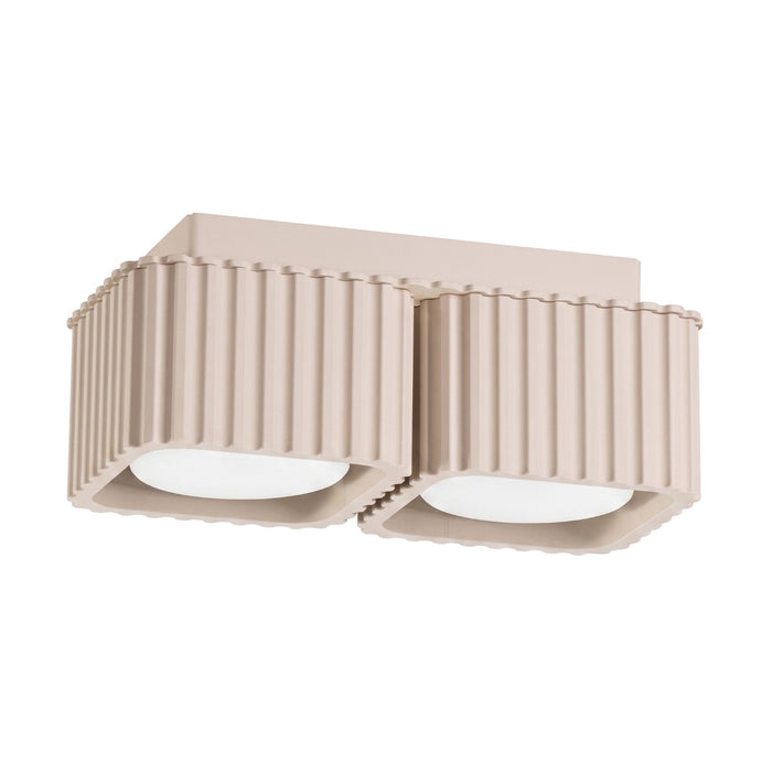 SOLLUX SL.3040 Lámpara De Techo Riff 2 Taupe Gx53