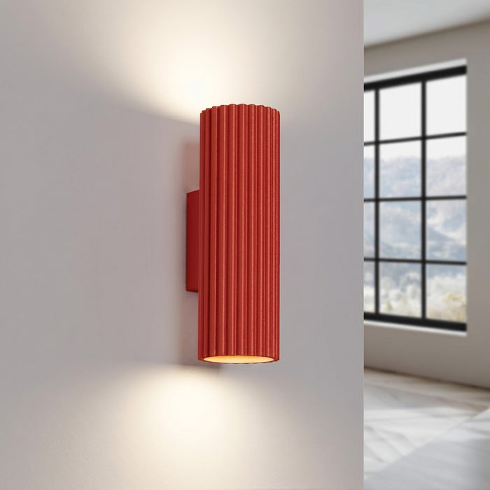 SOLLUX SL.2346 Aplique de pared KARBON 20 rojo