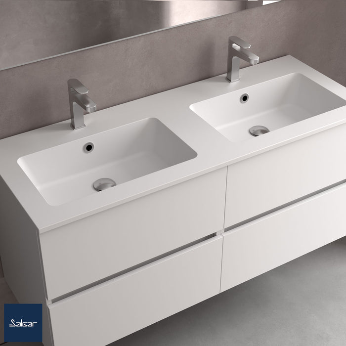 SALGAR 97056 VILNA Encimera 160 Doble Seno MINERALSOLID