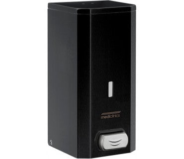 MEDICLINICS DJF0032B Dosificador de Jabón Supeficie Negro Manual 1,5 l Jabón Espuma