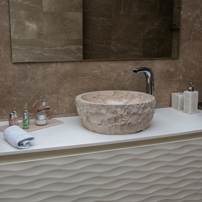 FORZINI FZ-BG/BC-MB-106 FLORA Lavabo de mármol Beige