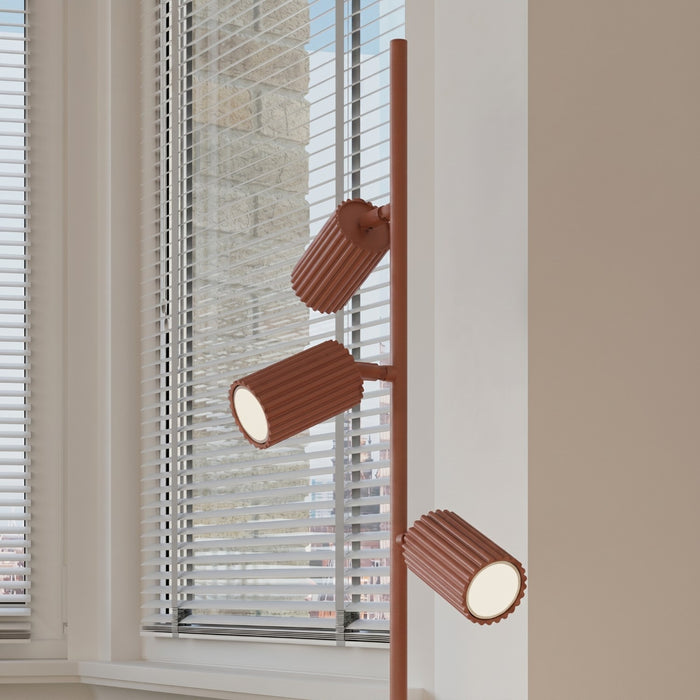 SOLLUX SL.2024 Lámpara de pie KARBON 3 ocre rojo
