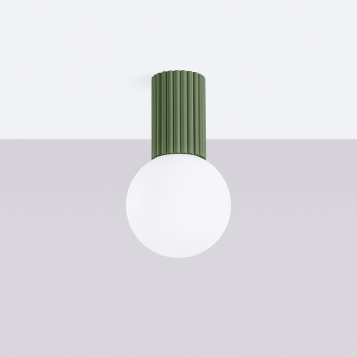 SOLLUX SL.1723 HALO Lámpara De Techo Verde Oliva Ip44
