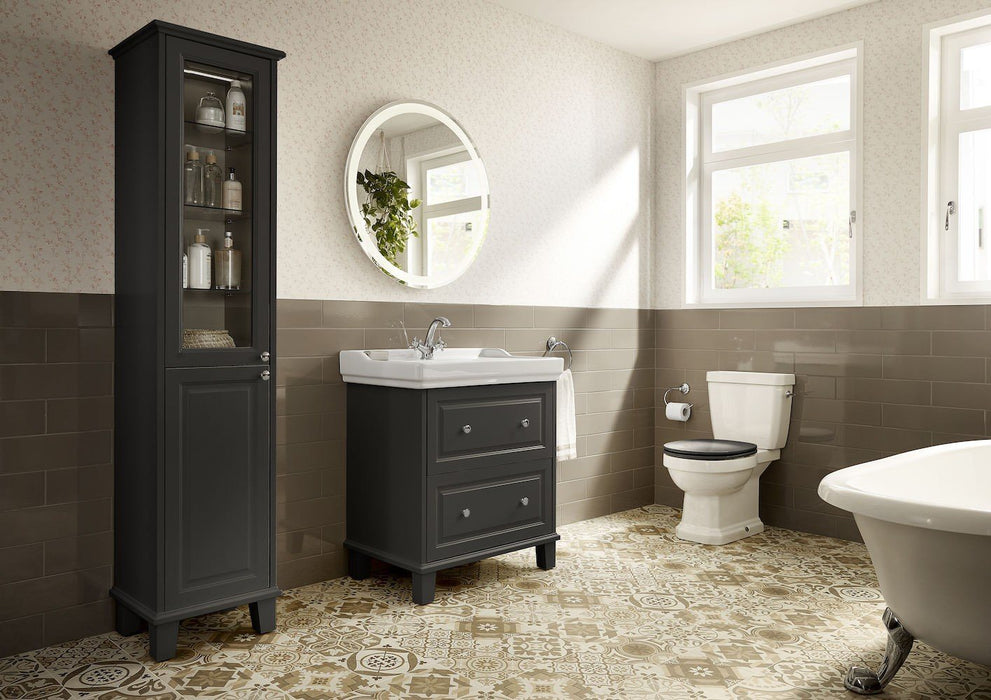 ROCA CARMEN Rimless Inodoro Completo Asiento Gris