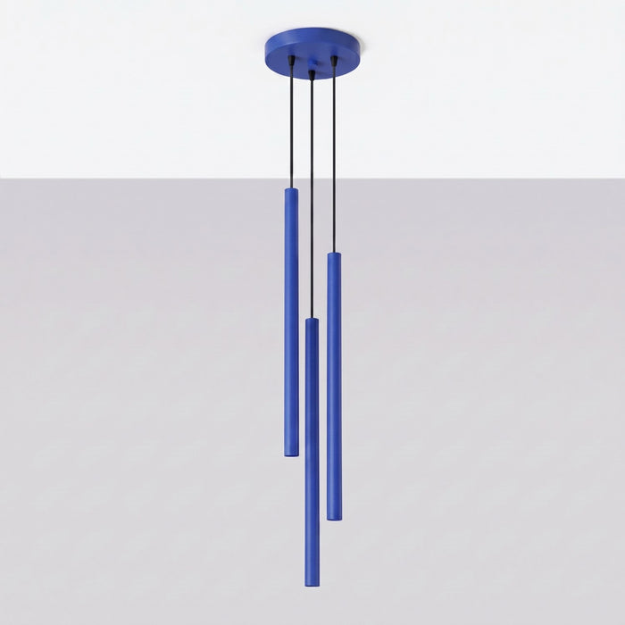 SOLLUX SL.2127 Lámpara colgante PASTELO 3P ultramarino