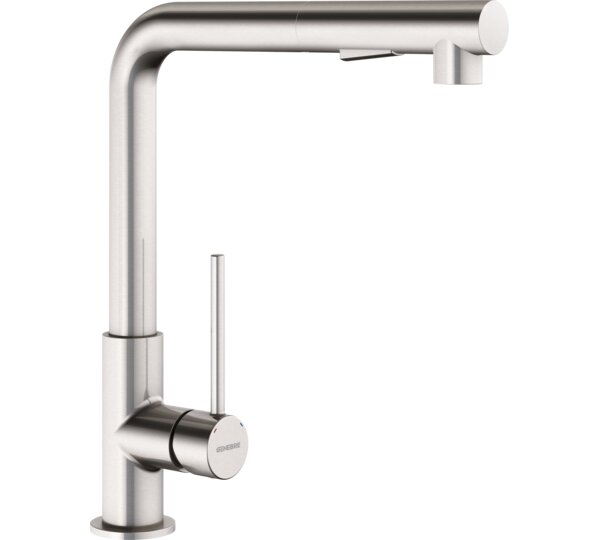GENEBRE FRV61208 44 TAU Grifo Monomando Fregadero Caño Extraíble Acabado Inox