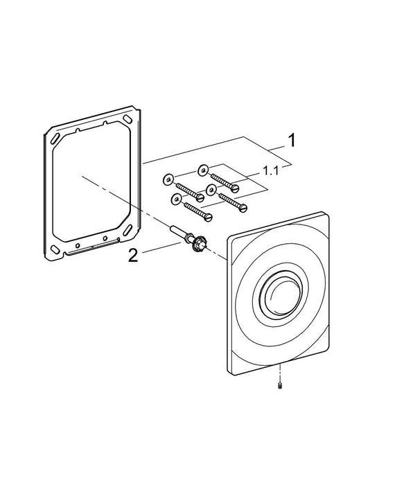 GROHE 26 980 243 TEMPESTA System 250 Sistema de ducha con inversor Negro mate