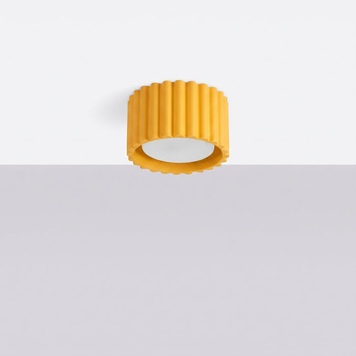 SOLLUX SL.2416 Plafón AURA 1 amarillo Gx53