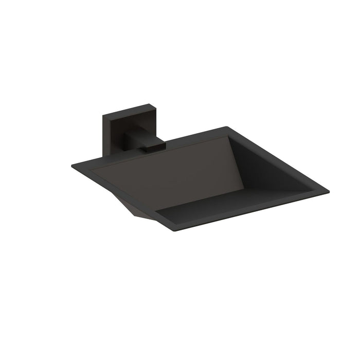 BELTRAN 20187 LUKA Matte Black Screw-On Soap Dish