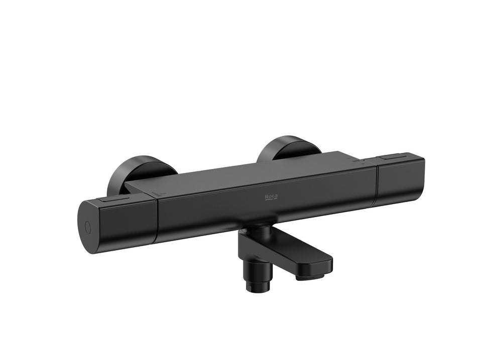 ROCA A5A1E2ENM0 T-1000 Thermostatic Faucet Outdoor for Bath-Shower Black Brushed Titanium