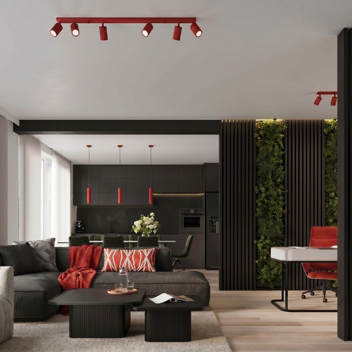 SOLLUX SL.2335 Lámpara colgante KARBON 1 rojo