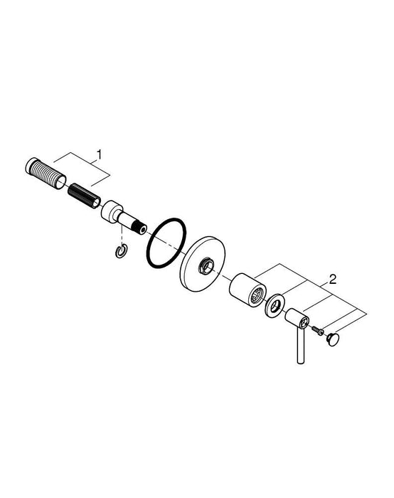 GROHE 27 598 003 TEMPESTA 110 Conjunto de ducha con barra 2 chorros (Rain, Jet) Cromo